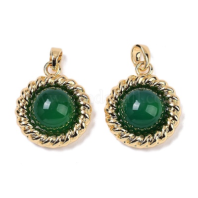 Латунь с подвесками из драгоценных камней KK-Q030-27D-G-1