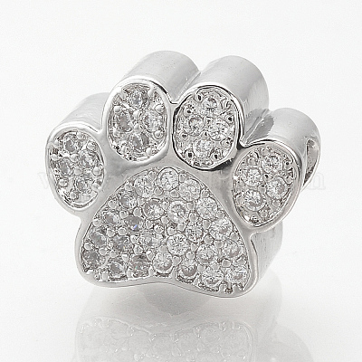 Латунные микро проложить Цирконий Европейский бисером ZIRC-T002-101-1