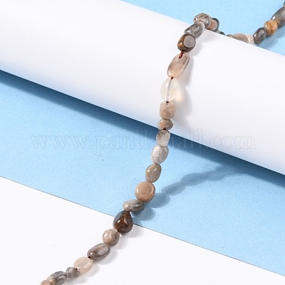 Натуральный черный солнечный камень бисер прядь G-G018-03B-1