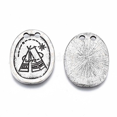 Соединители из сплава в тибетском стиле PALLOY-Q441-069-RS-1