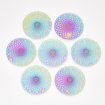 Ионное покрытие (ip) 304 нержавеющая сталь филигранные соединительные элементы звенья STAS-S108-51-1