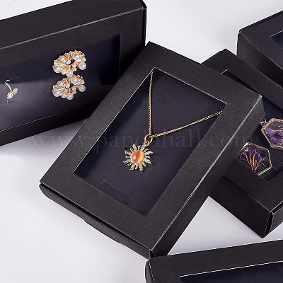 Картонная коробка с окном&nbsp;LS-CON-WH0086-022A-1