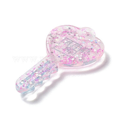 Акриловый кулон с блестками X1-OACR-H035-01E-1