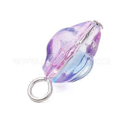 Прозрачные стеклянные подвески с распылителем краски PALLOY-JF03689-02-1