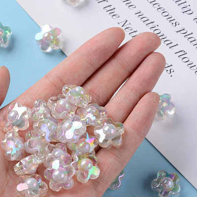 Прозрачные акриловые бусины TACR-S152-09B-06-1