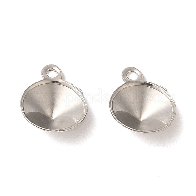 Подвеска из нержавеющей стали 304 с заостренной конструкцией и стразами STAS-U025-05A-P-1