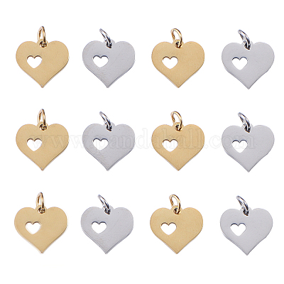 20 шт. подвески из нержавеющей стали 304 двух цветов STAS-CJ0001-154-1