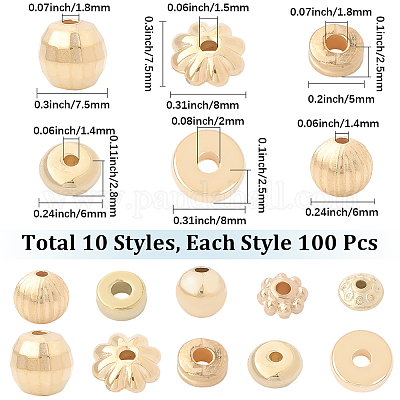 1000шт 10 стиля пластиковые бусины ccb CCB-PA0001-06-1