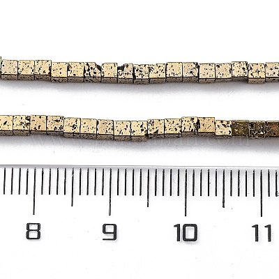 Гальванические бусины из натуральной лавы G-A256-B01-01D-1