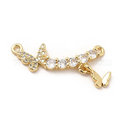 Экологически чистые подвески из латуни с микропаве из кубического циркония KK-F847-07G-1