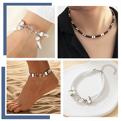 480 шт. нити синтетических бирюзовых бусин 5-х размеров G-AR0006-12B-1