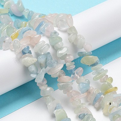 Природные морганит нитей бисера G-S363-021-01-1