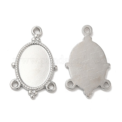 Оправы для кабошонов из не тускнеющей нержавеющей стали марки 304 STAS-L020-017P-1