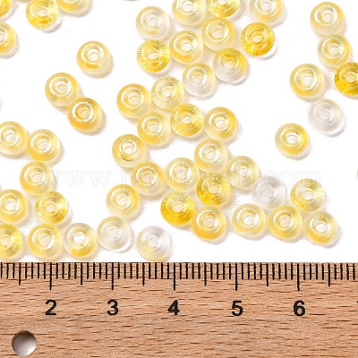 Краска для выпечки прозрачные цвета стеклянные круглые бусины SEED-L011-13A-11-1