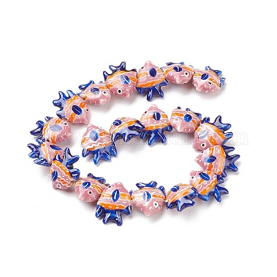 Фарфоровые бусины ручной работы X1-PORC-G002-54H-1