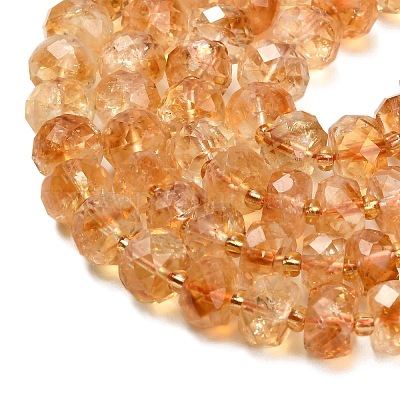 Природный цитрин бисер нитей G-L634-E02-01-1