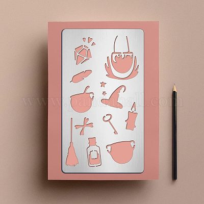 2шт 2 трафарета для резки из нержавеющей стали 304 DIY-FG0001-95-1