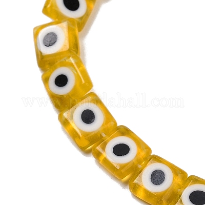 Ручной сглаза бусины бисер нитей LAMP-G166-03C-1