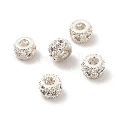 Стойки обшивки латунь кубического циркония бусы KK-G457-03S-02-1