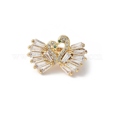 Латунные застежки-молнии с микропаве из кубического циркония KK-D324-30G-1