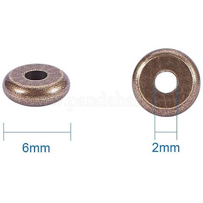 Spacer бисер латунные KK-PH0034-40-1
