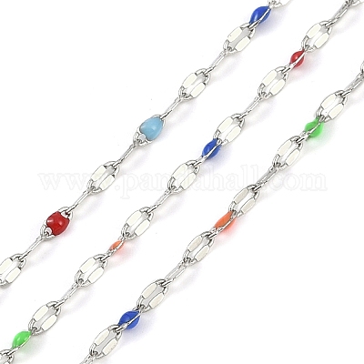 Латунные цепочки AJEW-Q153-03P-05-1