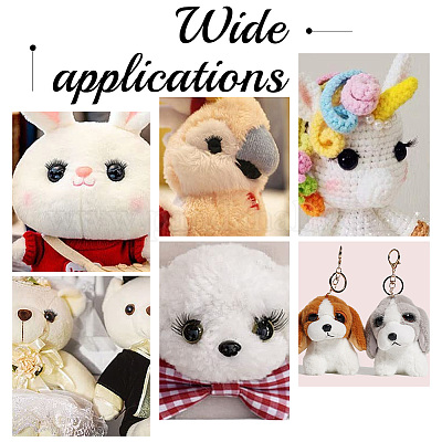 20шт акриловые кукольные ресницы DOLL-PH0001-39A-1