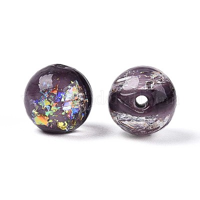 Ручной работы бусины фольги LAMP-T021-31B-1