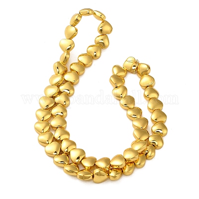 Стеклянные бусины с гальваническим покрытием  EGLA-H109-12F-02-1