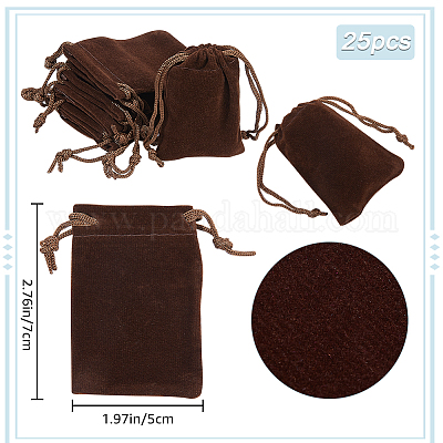 Подарочные пакеты на шнурке из бархата&nbsp;ABAG-BBC0001-10A-03-1