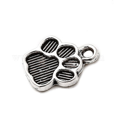 Собака Прайнтс тибетский стиль сеттинги сплава кулон эмали TIBEP-R338-30AS-RS-1