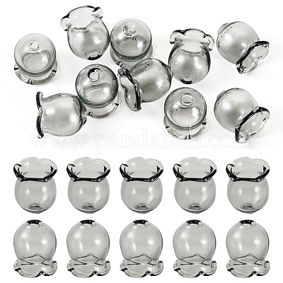 10 шт. стеклянные колпачки для изготовления колокольчиков GLAA-BY0001-05A-1