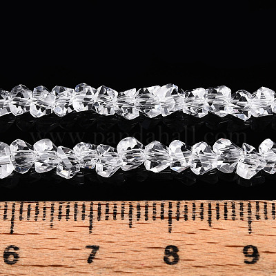 Прозрачные стеклянные бусины GLAA-N018-4mm-09-1