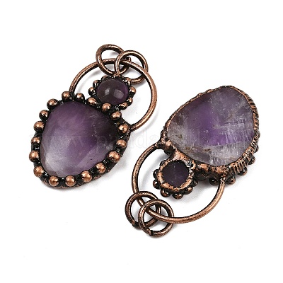 Подвески из натурального аметиста &nbsp;G-Z101-06R-08-1