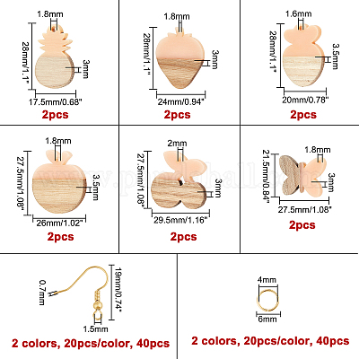Наборы для изготовления сережек с подвесками своими руками RESI-OC0001-10-1