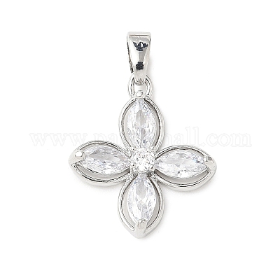 Латунные микро проложить кубического циркония подвески KK-D357-14B-P-1