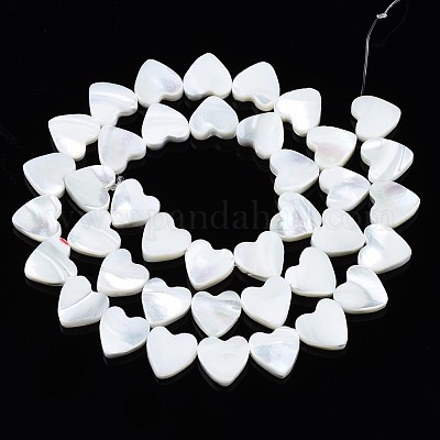 Нити бусин из натуральных трохоидных/трохус ракушек SSHEL-N034-98A-B01-1