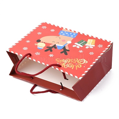 Рождественские тематические бумажные пакеты CARB-P006-03A-01-1