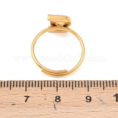 Открытые кольца-манжеты из нержавеющей стали 304 с микропаве из кубического циркония RJEW-D336-01G-09-1