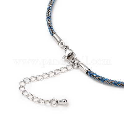 Изготовление ожерелья из плетеного нейлонового шнура толщиной 2.5 мм FIND-G095-01P-08-1