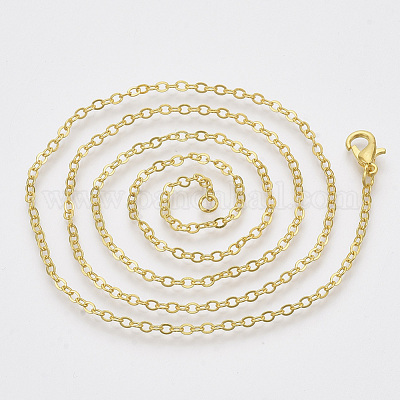 Изготовление колье из латунных кабельных цепочек MAK-N029-01G-1