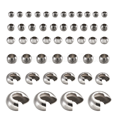 Обжимные бусины из нержавеющей стали 304 STAS-TA0004-11P-1