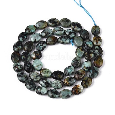 Бусы натуральная африканская бирюза (яшма) G-T142-28-1