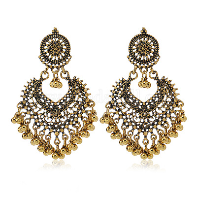 Серьги-люстры из сплава в богемном этническом стиле FS-WGDCA32-06-1