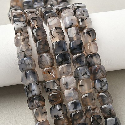 Естественные выветрившиеся агатовые бусины G-G177-E10-05-1