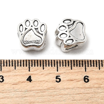 Собака Прайнтс тибетский стиль сеттинги сплава европейского шарика эмали TIBEP-S293-067AS-LF-1