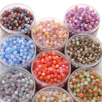 20шт градиентные цветные бусины из смолы PW-WGB0092-01-1