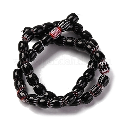 Бусы лэмпворк ручной работы LAMP-K041-01B-01-1