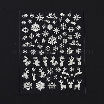 Светящиеся наклейки для ногтей MRMJ-WH0018-98-1