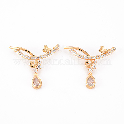 Латунные соединители с прозрачным кубическим цирконием KK-Q766-008-NF-1